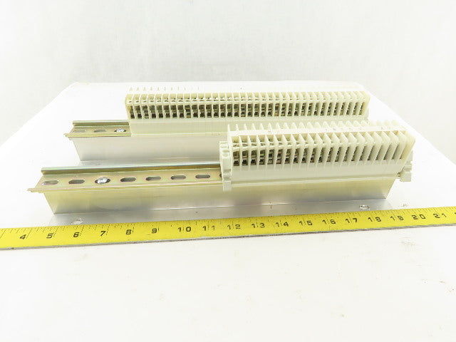 Weidmuller OSC10 600V Wire Terminal Block On Rail Lot Of 46