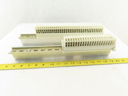 Weidmuller OSC10 600V Wire Terminal Block On Rail Lot Of 46