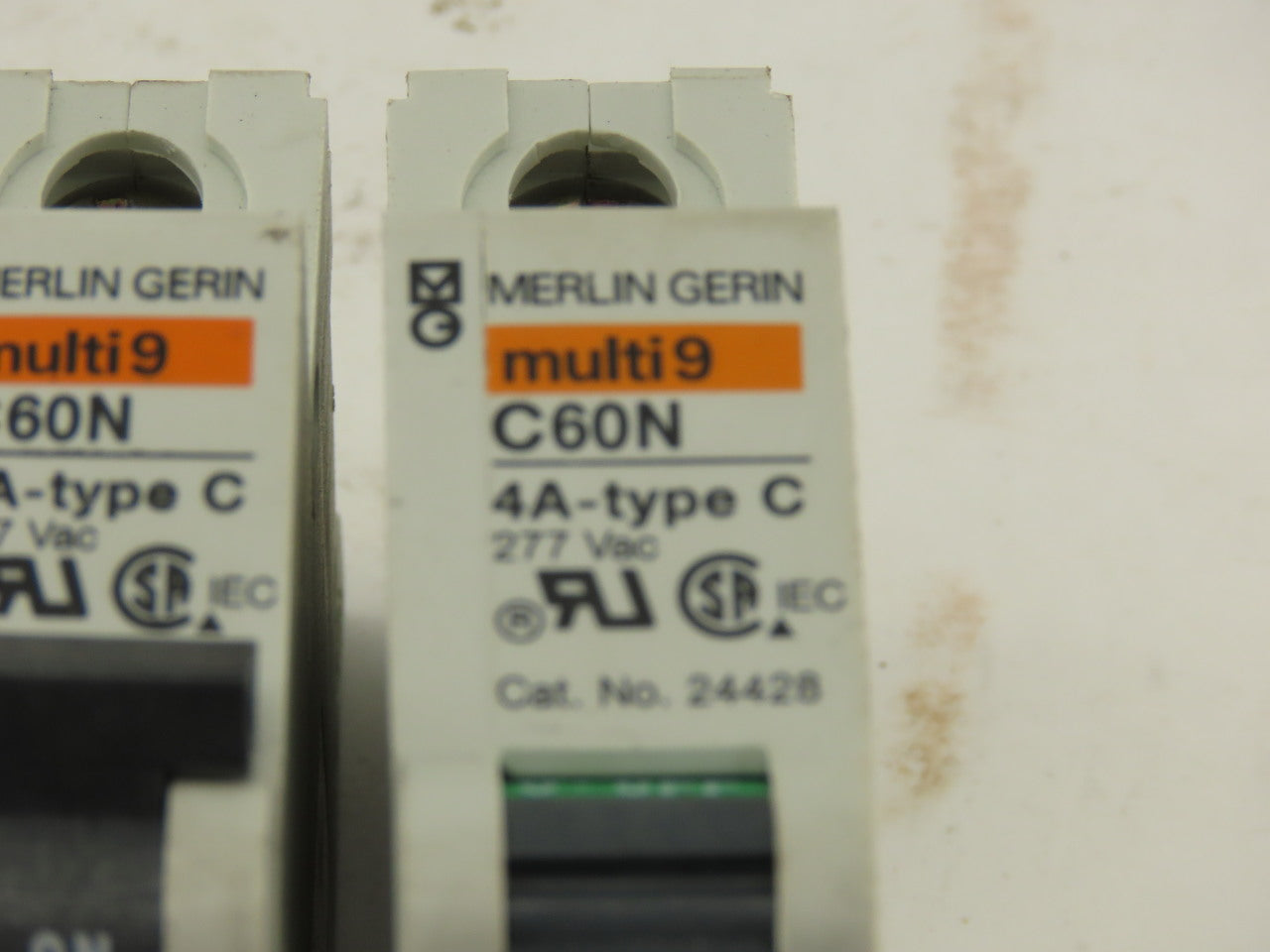 Merlin Gerin C60N Multi 9 4 Amp Type C Circuit Breaker 277 VAC Lot Of 5