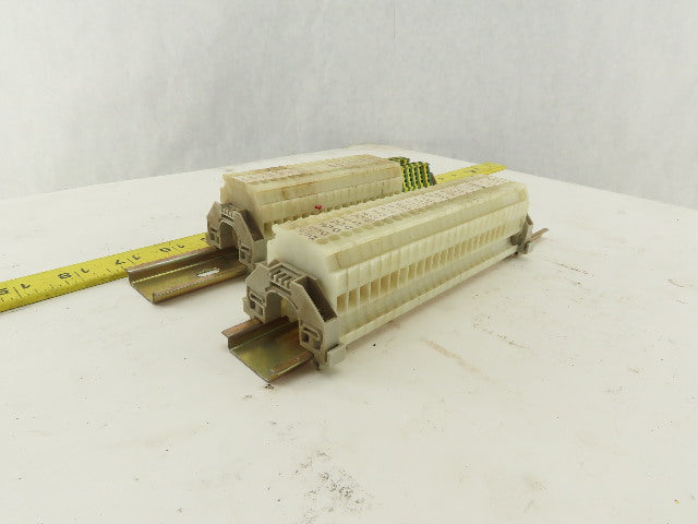 Allen Bradley 1492-HM1 30A 600V Single Pole Wire Terminal Blocks Lot Of 49
