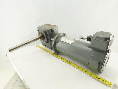 Boston Gear 20:1 Ratio 88RPM 90VDC 8" Extended Shaft Right Angle Gear Motor