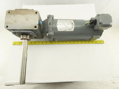 Boston Gear 20:1 Ratio 88RPM 90VDC 8" Extended Shaft Right Angle Gear Motor
