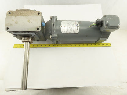 Boston Gear 20:1 Ratio 88RPM 90VDC 8" Extended Shaft Right Angle Gear Motor