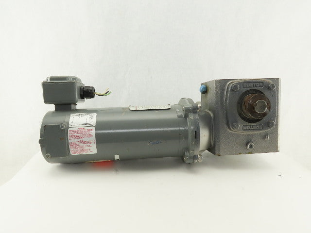 Boston Gear 20:1 Ratio 88RPM 90VDC 8" Extended Shaft Right Angle Gear Motor