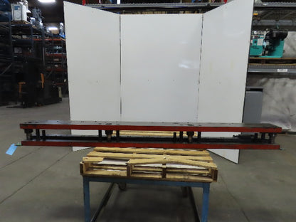 4 Post Punch Press Die Set/Shoe Rectangular 7-1/2"FB 102"W 4-3/4" Throat 5" Open