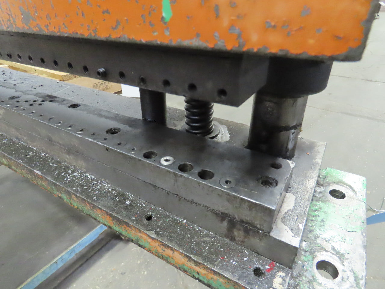 4 Post Punch Press Die Set/Shoe Rectangular 7-1/2"FB 102"W 4-3/4" Throat 5" Open