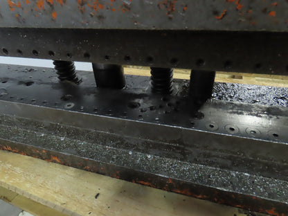 4 Post Punch Press Die Set/Shoe Rectangular 7-1/2"FB 102"W 4-3/4" Throat 5" Open