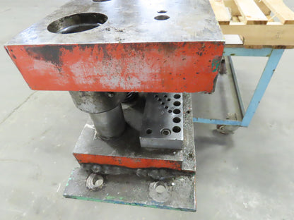 4 Post Punch Press Die Set/Shoe Rectangular 7-1/2"FB 102"W 4-3/4" Throat 5" Open