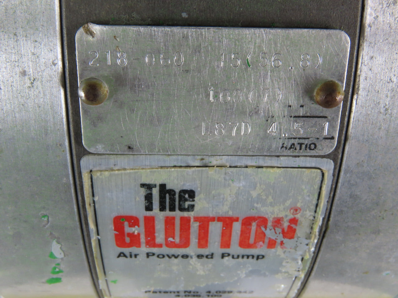 Graco 218-060 The Glutton 4.5:1 450PSI Air Powered Pump 60L/Min
