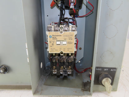 Westinghouse A203S0AZA Size 0 3Ph 600V 5Hp Combination Starter Disconnect 110V