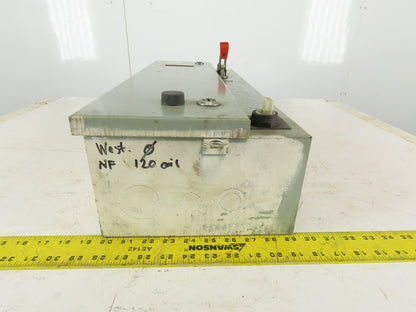 Westinghouse A203S0AZA Size 0 3Ph 600V 5Hp Combination Starter Disconnect 110V