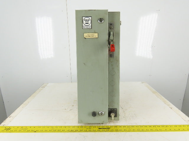 Westinghouse A203S0AZA Size 0 3Ph 600V 5Hp Combination Starter Disconnect 110V