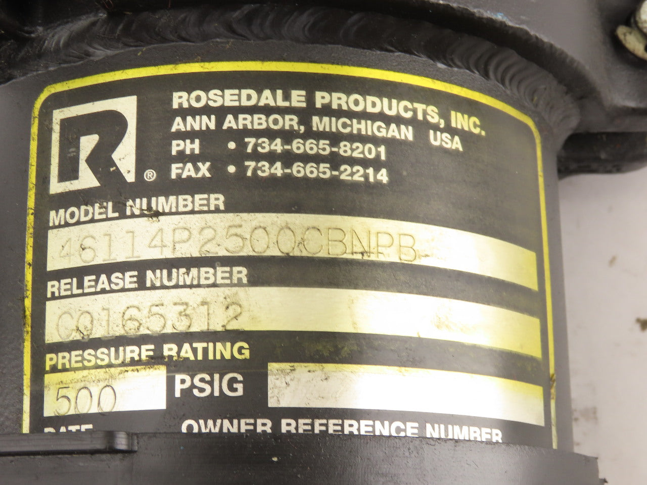 Rosedale 46114P2500CBNPB 5"x3-1/2"Dia. Basket Strainer Bag Filter Basket 500 psi