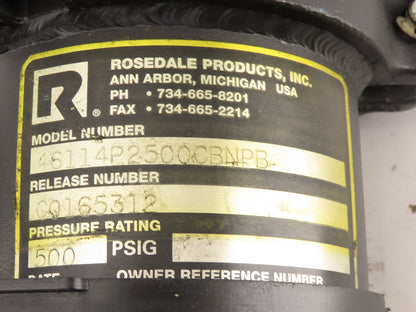 Rosedale 46114P2500CBNPB 5"x3-1/2"Dia. Basket Strainer Bag Filter Basket 500 psi