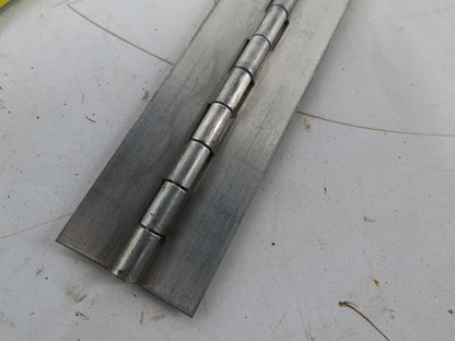Aluminum Piano Hinge Heavy Duty No Holes 1-1/2" Open x 5' long x 0.050