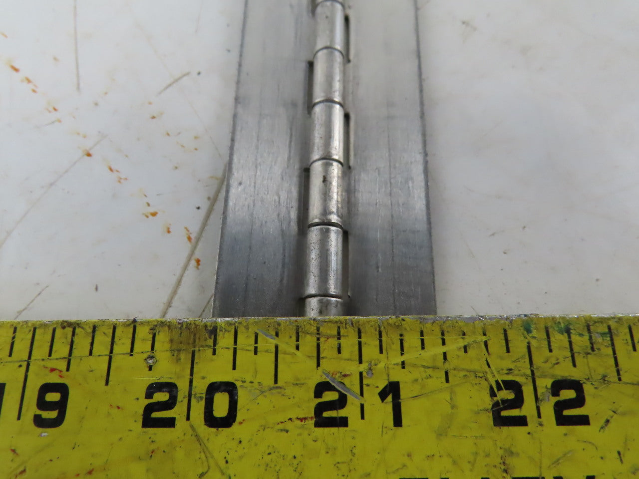 Aluminum Piano Hinge Heavy Duty No Holes 1-1/2" Open x 5' long x 0.050