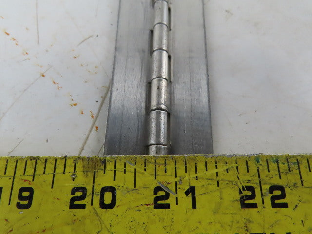 Aluminum Piano Hinge Heavy Duty No Holes 1-1/2" Open x 5' long x 0.050