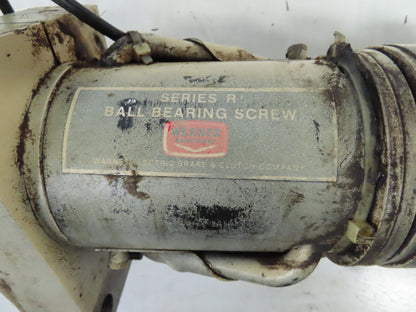 Warner Ser. R Ball Screw Assembly 1/2" Pitch x 2-1/2" OD  W/End Bearings