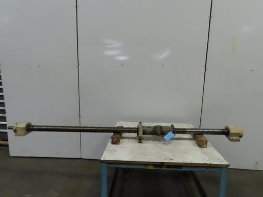 Warner Ser. R Ball Screw Assembly 1/2" Pitch x 2-1/2" OD  W/End Bearings