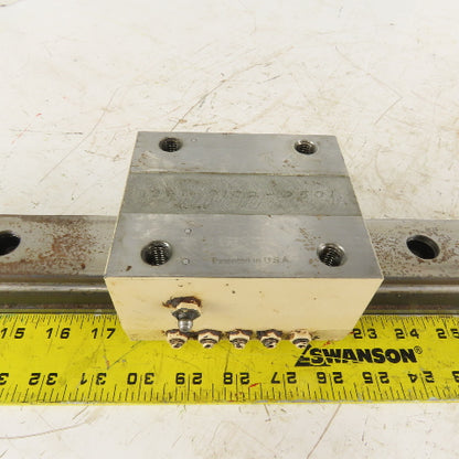 IKO LWS50 50mm Profile Linear Guide Rail Bearing Block Shuttle Unit 99" OAL