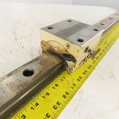 IKO LWS50 50mm Profile Linear Guide Rail Bearing Block Shuttle Unit 99" OAL