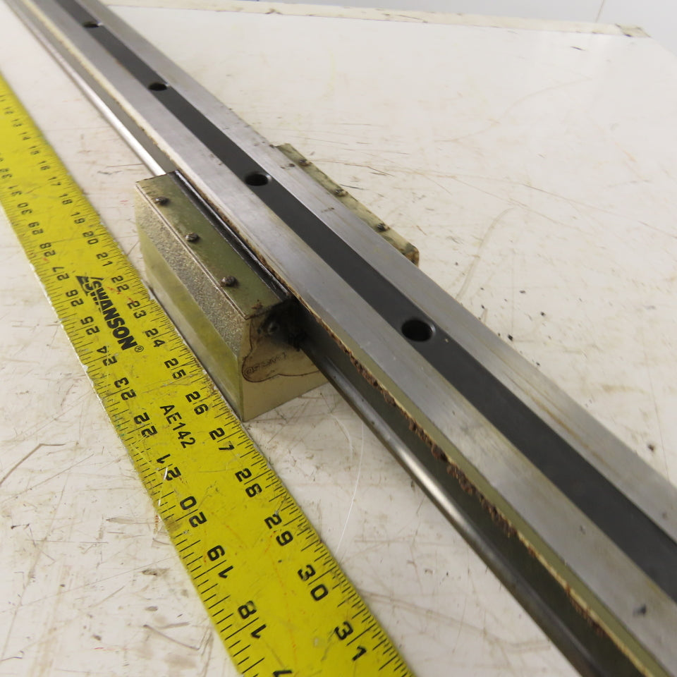 IKO LWS50 50mm Profile Linear Guide Rail Bearing Block Shuttle Unit 99" OAL