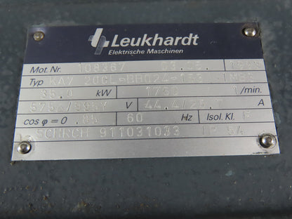 Leukhardt KA7 200L-BB024-153 35kW 47Hp 1760RPM 3Ph 575/995V AC Motor