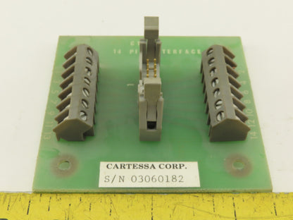 Cartessa Corp C1146 14 Pin Interface Card Circuit Board