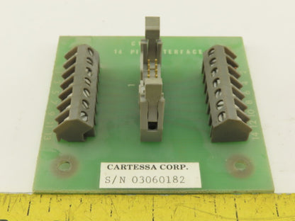 Cartessa Corp C1146 14 Pin Interface Card Circuit Board
