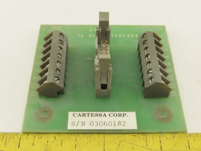 Cartessa Corp C1146 14 Pin Interface Card Circuit Board