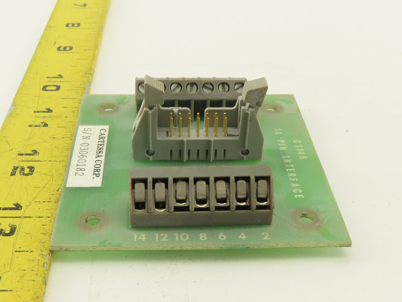 Cartessa Corp C1146 14 Pin Interface Card Circuit Board