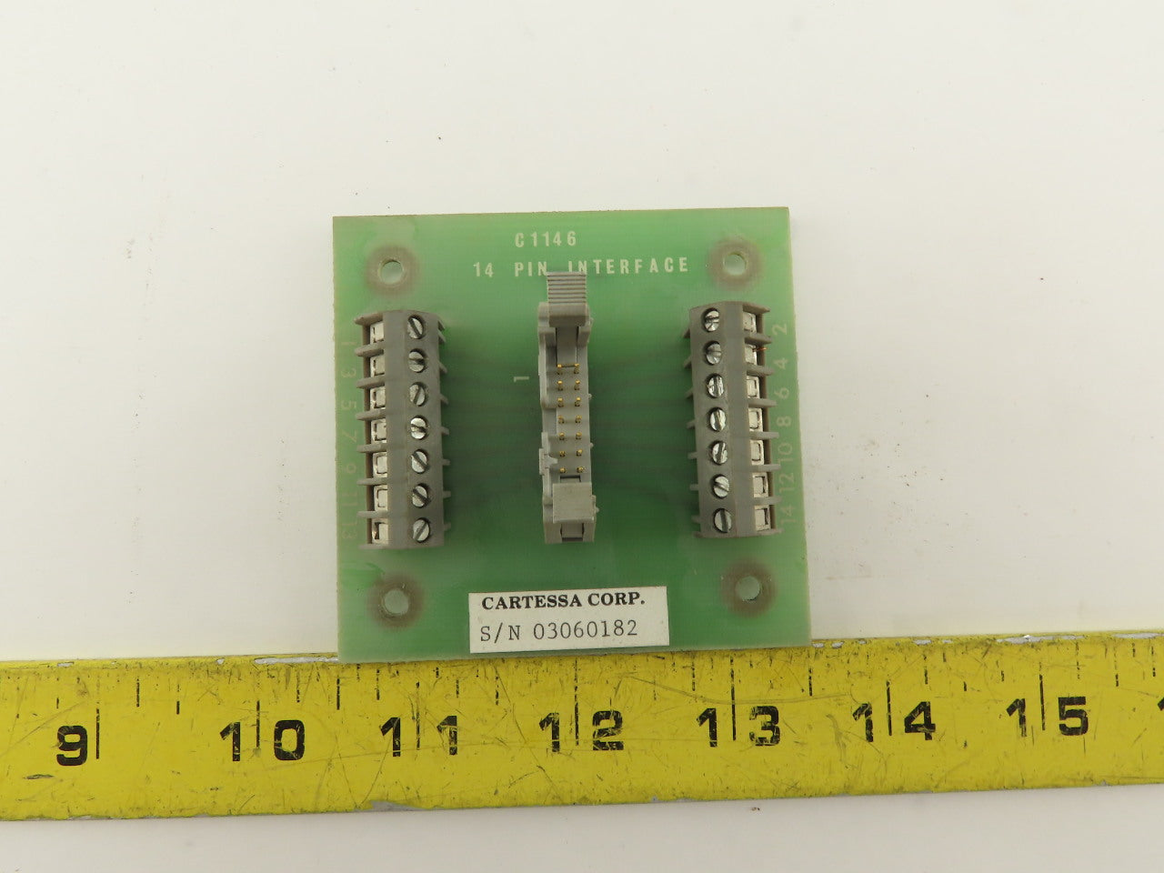 Cartessa Corp C1146 14 Pin Interface Card Circuit Board