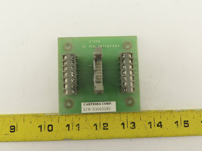 Cartessa Corp C1146 14 Pin Interface Card Circuit Board