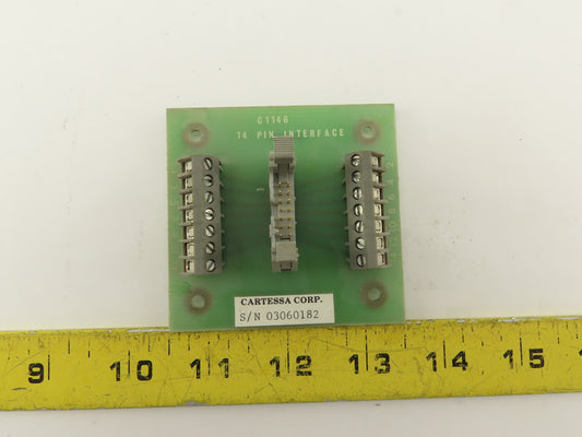Cartessa Corp C1146 14 Pin Interface Card Circuit Board