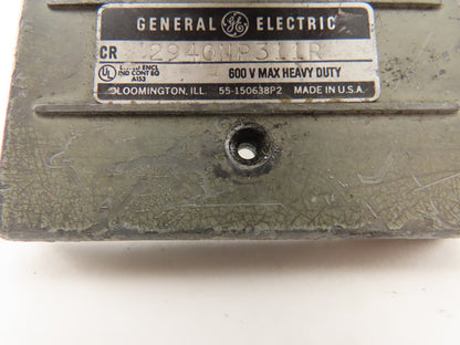 General Electric 2940NP311R 600V Mushroom Head Operator Stop Push Button Switch