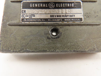 General Electric 2940NP311R 600V Mushroom Head Operator Stop Push Button Switch
