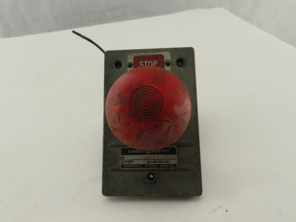 General Electric 2940NP311R 600V Mushroom Head Operator Stop Push Button Switch