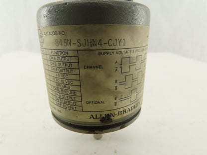 Allen Bradley 845N-SJHN4-CJY1 Series C Optical Rotary Encoder 8-15VDC