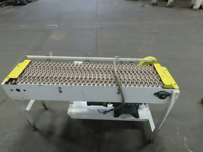 Sentry 12" x 60" Long 8FPM Adjustable Height Slide Bed Belt Conveyor 3Ph