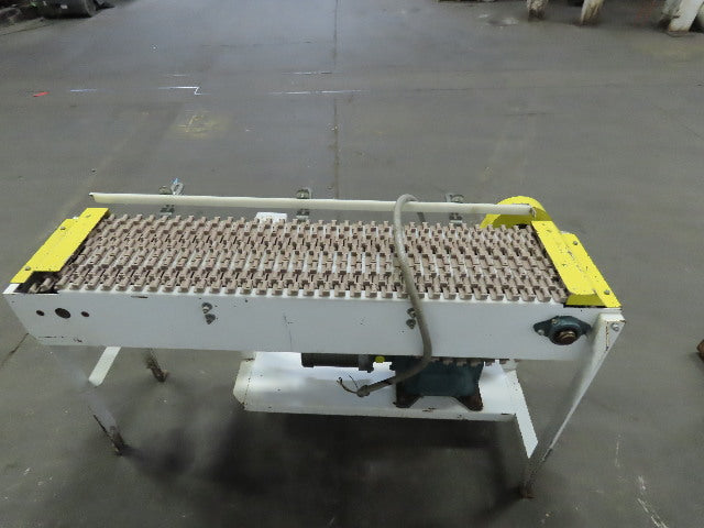 Sentry 12" x 60" Long 8FPM Adjustable Height Slide Bed Belt Conveyor 3Ph