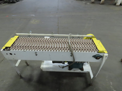 Sentry 12" x 60" Long 8FPM Adjustable Height Slide Bed Belt Conveyor 3Ph