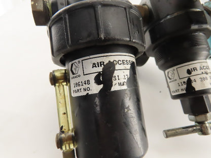 Graco 106148 1/2" NPT Airline Filter Regulator Lubricator 300PSI MAX FRL