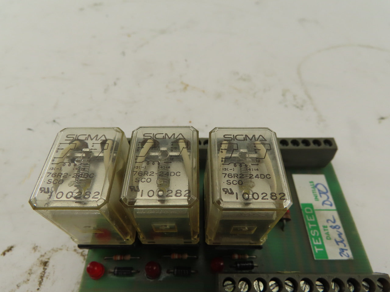 Cincinnati 821293 REV B FM Guard Interface Relay Circuit Board
