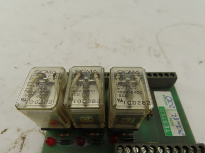 Cincinnati 821293 REV B FM Guard Interface Relay Circuit Board