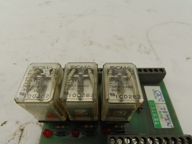 Cincinnati 821293 REV B FM Guard Interface Relay Circuit Board