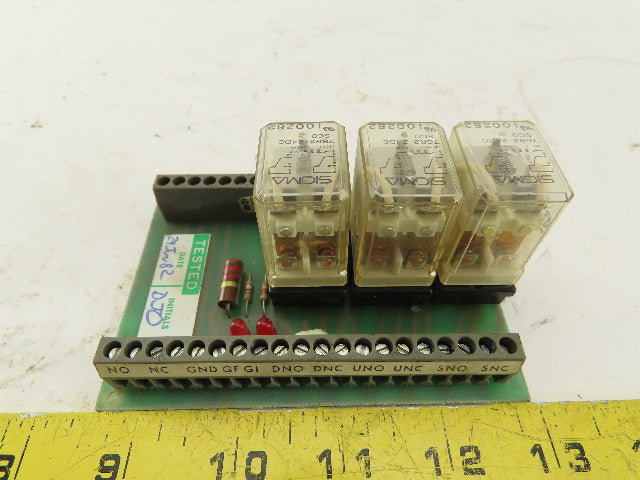 Cincinnati 821293 REV B FM Guard Interface Relay Circuit Board