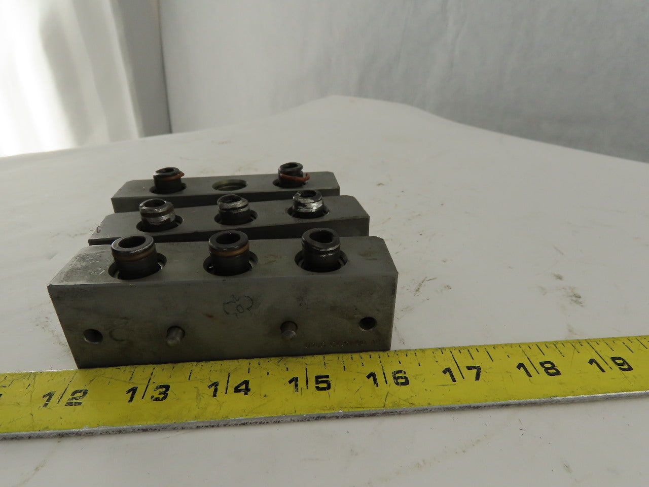Allied Robotics MXC75EM-T-P1-031/4N Check Valve Block 1/4DSPP Lot Of 3 Parts