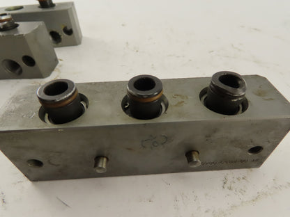 Allied Robotics MXC75EM-T-P1-031/4N Check Valve Block 1/4DSPP Lot Of 3 Parts