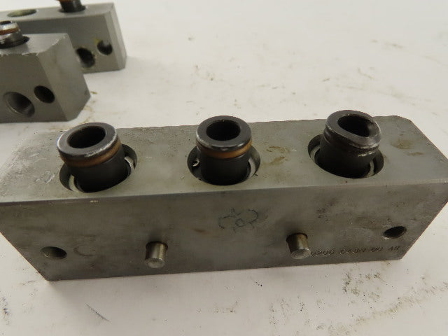 Allied Robotics MXC75EM-T-P1-031/4N Check Valve Block 1/4DSPP Lot Of 3 Parts