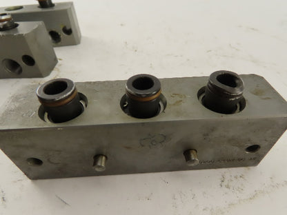 Allied Robotics MXC75EM-T-P1-031/4N Check Valve Block 1/4DSPP Lot Of 3 Parts